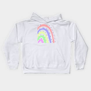 Colorful watercolor rainbow art Kids Hoodie